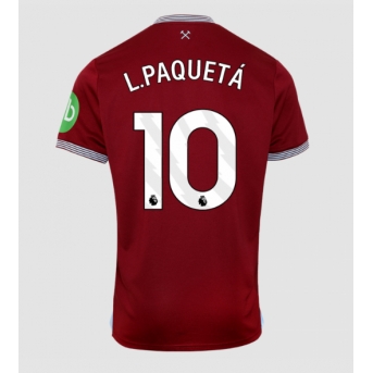 West Ham United Lucas Paqueta #10 Maglia Gara Casa Repliche 2025-26 Maniche Corte